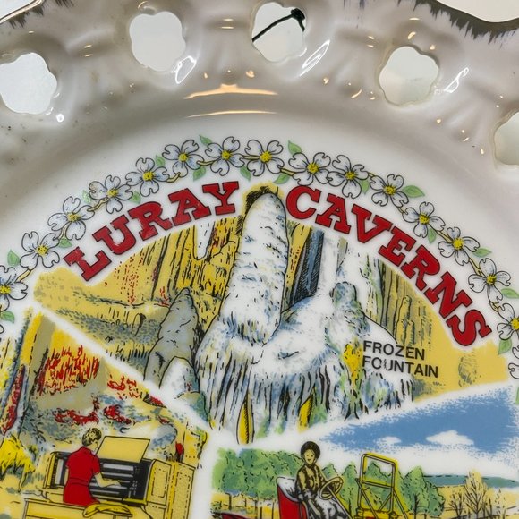 Vintage LURAY CAVERNS Virginia Decorative Display Plate - Picture 5 of 8